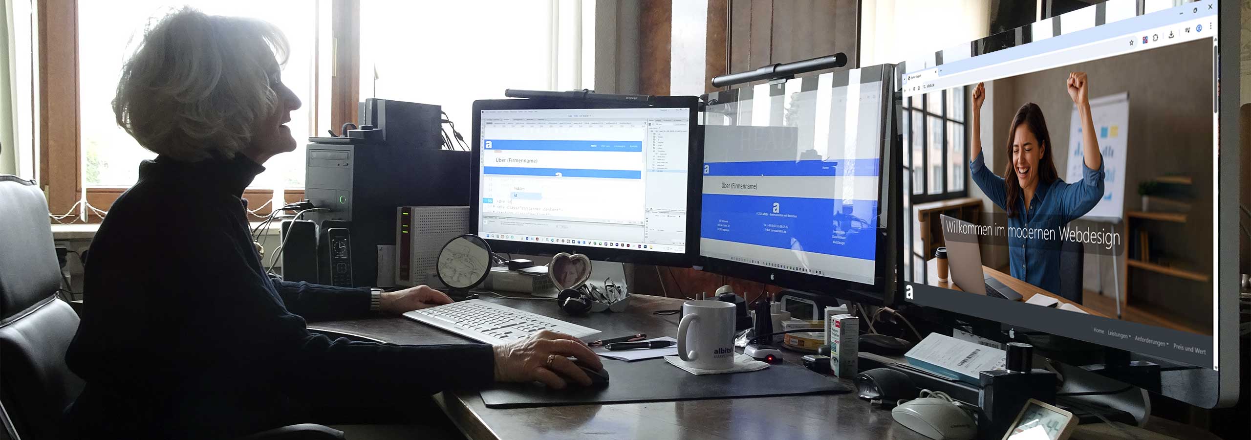 albits Elfi bei der Arbeit